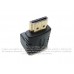 Adaptador HDMI hembra a HDMI macho 90° en forma de L (su cable conecta del techo hacia el adaptador)